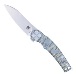 Couteau Pliant Cobratec Rogue Lame Acier M390 Manche Titane Camouflage Numerique CBTROGCPNS