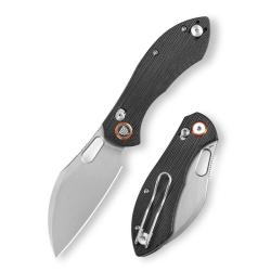 Couteau Pliant Trivisa Batwing Lame Acier 14C28N Stonewash Manche G10 Crossbar Lock TVJM10SBG14