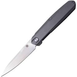 Couteau Pliant Real Steel S5 Metamorph Framelock Lame M390 Satin Manche Titane Gris RS7811T