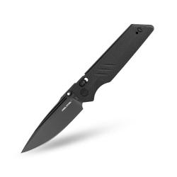 Couteau Pliant Real Steel Sacra Pro Crossbar Lock Lame K110 PVD Noir Manche G10 Noir RS7714BB
