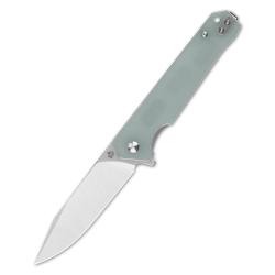 Couteau Pliant QSP Mamba V2 Lame D2 Clip Point Manche G10 Jade Linerlock QS111J1