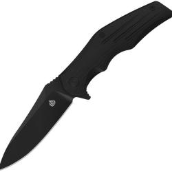 Couteau Pliant QSP Pangolin Lame D2 Drop Point Manche G10 Noir Linerlock QS105C