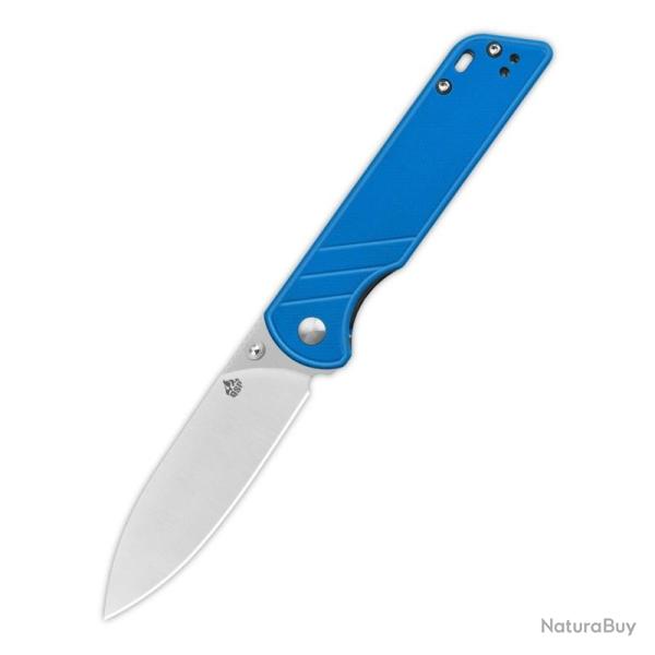 Couteau Pliant QSP Parrot V2 Lame D2 Spear Point Manche G10 Bleu Linerlock QS102D2