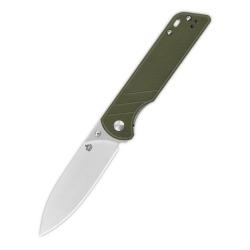Couteau Pliant QSP Parrot V2 Lame D2 Spear Point Manche G10 Vert Linerlock QS102B2