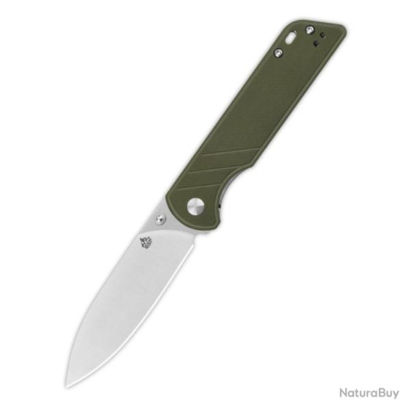 Couteau Pliant QSP Parrot V2 Lame D2 Spear Point Manche G10 Vert Linerlock QS102B2