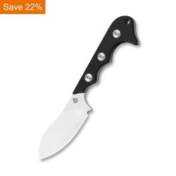 Couteau Fixe QSP Neckmuk Lame D2 Drop Point Manche G10 Brun QS125B