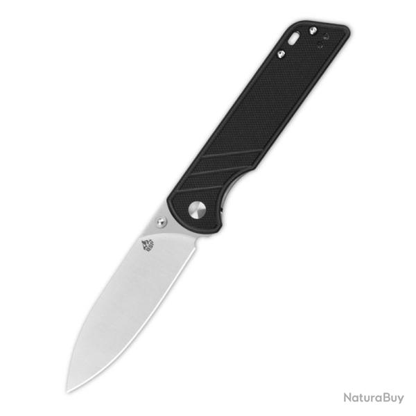 Couteau Pliant QSP Parrot V2 Lame D2 Spear Point Manche G10 Noir Linerlock QS102A2