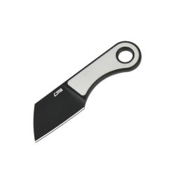 Couteau Fixe CJRB Chip Lame AR-RPM9 Black PVD Manche G10 Blanc J1939BWH