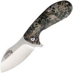 Couteau Pliant ABKT Tac Grunt Lame Acier 8Cr13MoV Satin Manche Camo Synth&eacute;tique Linerlock AB048MP
