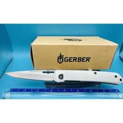 Couteau Pliant Gerber Affinity Lame Acier 7Cr17MoV Manche Alu Argent Frame Lock G4056