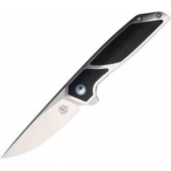 Couteau Begg Knives Diamici Black Lame Acier D2 Manche Acier/G10 Liner Lock IKBS Clip BG013