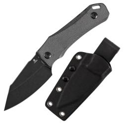 Couteau Tenable Loki Lame Acier D2 Blackwash Manche Black Micarta Etui Kydex G1058A4