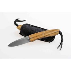 Couteau LionSteel Opera Lame Acier D2 Manche Olivier Lockabck Made Italy LST8800UL