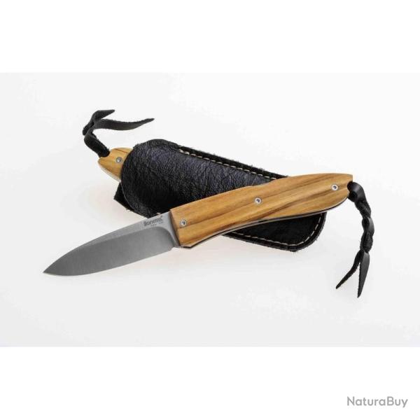 Couteau LionSteel Opera Lame Acier D2 Manche Olivier Lockabck Made Italy LST8800UL
