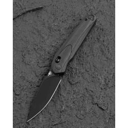 Couteau Bestech Knives Mothus Lame Drop Point Acier 14C28N Manche G10 Noir Bar Lock BTKG67G