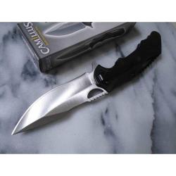 Couteau Camillus Romulus A/O Lame Drop Point Acier 420 Manche Aluminium Liner Lock CM19344