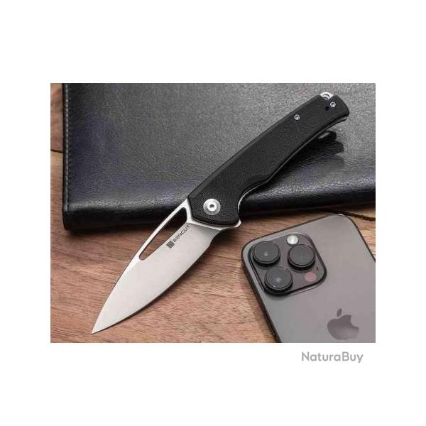 Couteau Sencut Mims Black Manche G10 Lame Acier 9Cr18MoV IKBS Linerlock Clip S210131