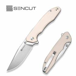 Couteau SENCUT Sylor Lame Acier D2 Manche G10 Ivory Linerlock IKBS S250562