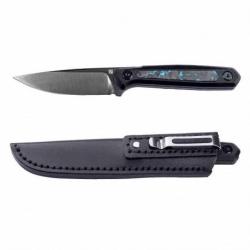 Couteau Real Steel Dex Apex Lame Acier M390 Manche Carbone & Blue G10 &Eacute;tui Kydex RS3501FB
