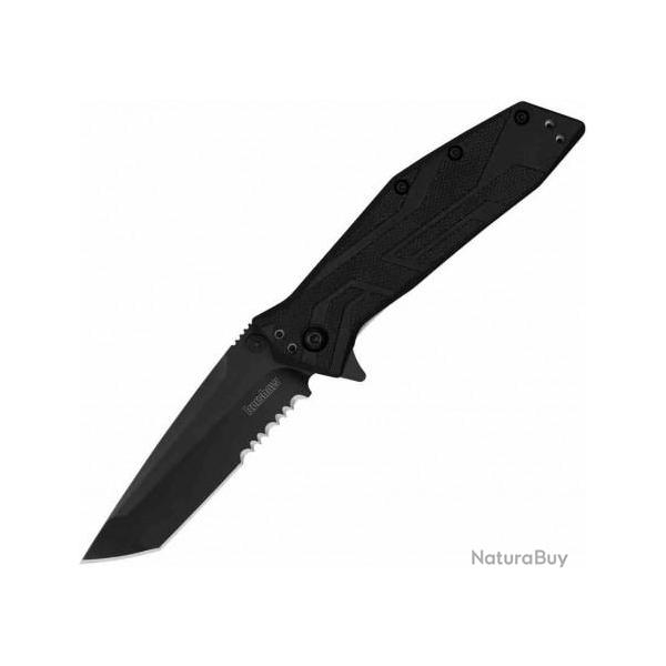 Couteau Kershaw Brawler A/O Lame Tanto Acier 8Cr13MoV Serr Manche Fibre De Verre Liner Lock KS1990ST
