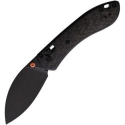 Couteau Vosteed Mini Nightshade Crossbar Lock Lame Shilin S35VN Black Manche Fibre VOSMNNSSPK