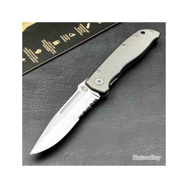 Couteau Gerber Air Ranger Linerlock Lame Inox Dentel�e Bead Blast Manche Aluminium G3906DIP