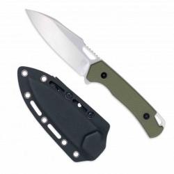 Couteau CobraTec Wolverine OD Green Lame Acier D2 Manche G-10 Etui Kydex CBTFBWLOD