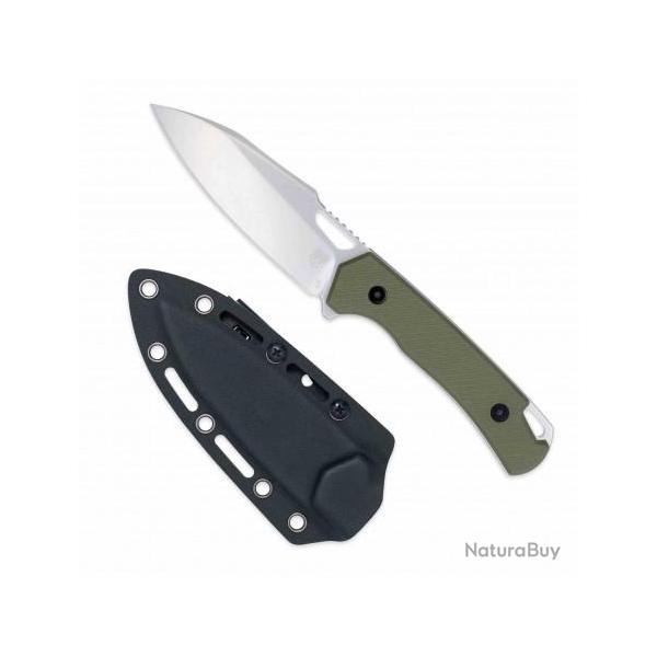 Couteau CobraTec Wolverine OD Green Lame Acier D2 Manche G-10 Etui Kydex CBTFBWLOD