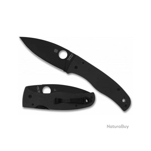 Couteau Spyderco Bodacious Compression Blk Lame Acier CPM S30V Manche G10 Clip Made USA SC263GPBK
