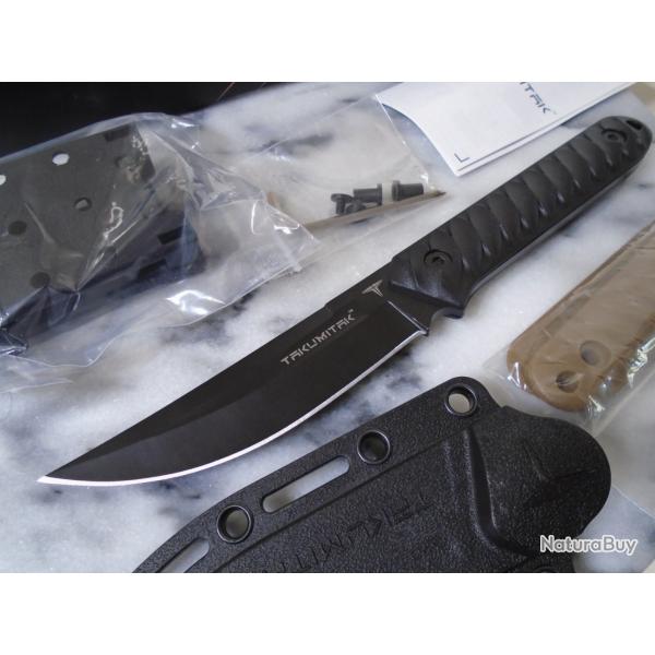 Mini Katana Takumitac Ninja Lame Trailing Point Acier 3Cr13 Manche & Etui FRN TKF313