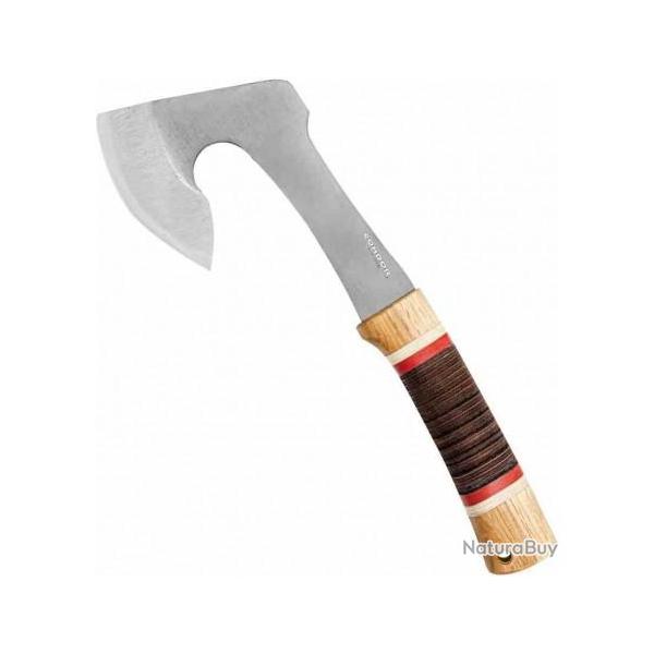 Hache Condor Country Backroads Axe Lame Acier Carbone 1075 Manche Bois/Cuir Etui Cuir CTK285341HC
