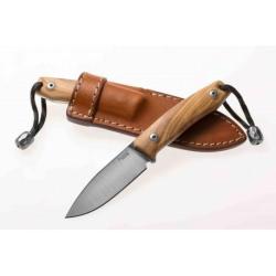 Couteau LionSteel M1 UL Olive Lame Acier M390 Drop Point Etui Cuir Made Italy LSTM1UL