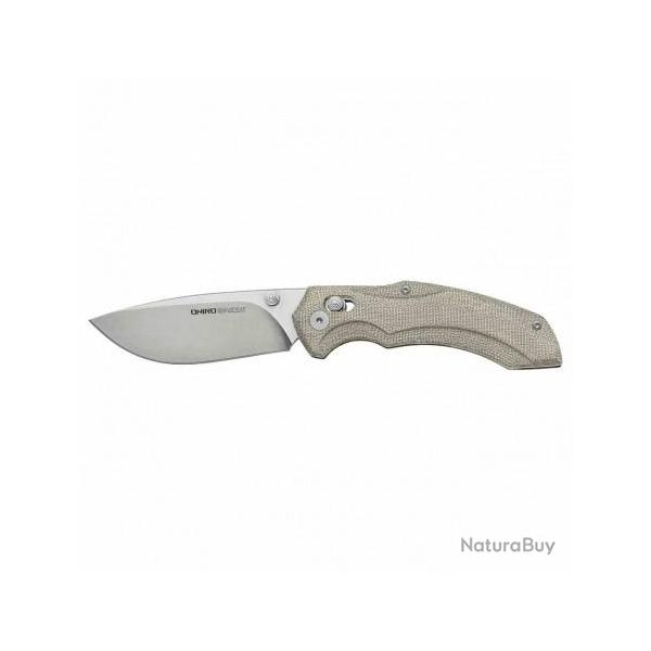 Couteau Viper Oniro Green Manche Micarta Lame Acier CPM MagnaCut IKBS Crossbar lock Clip V6012CG