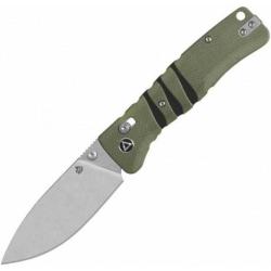 Couteau QSP Ripley Green Manche G10 Lame Acier 14C28N SW IKBS Glyde Lock Clip QS160C1