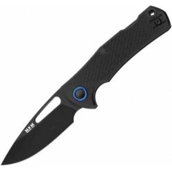 Couteau MKM LOV Black Lame Acier N690 Black Manche FRN Backlock Clip MKMLVPBK