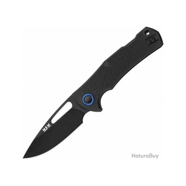 Couteau MKM LOV Black Lame Acier N690 Black Manche FRN Backlock Clip MKMLVPBK