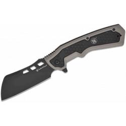 Couteau Smith&Wesson Extraction & Evasion Lame Cleaver Acier 8Cr13MoV Manche Alu Liner SW1208414