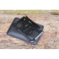 Carte De Cr&eacute;dit Tactical Multifonctions James Bond 007 Acier Inox Etui MI118B