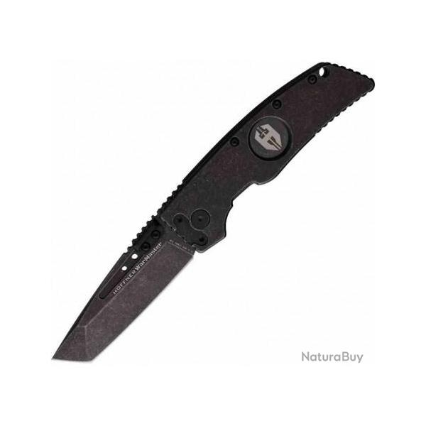 ATA04 Couteau Hoffner Knives WarMaster Framelock D2 Tanto Blade Stainless Handle Clip