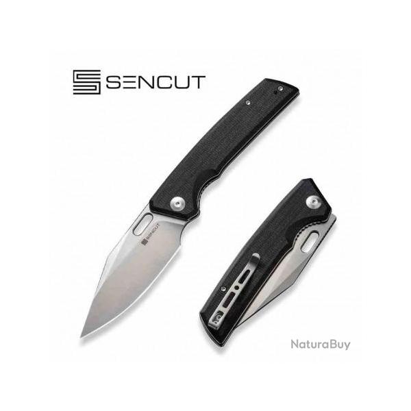 Couteau Sencut GlideStrike Black Lame Acier 9Cr18MoV Clip Point Manche Micarta IKBS S230184