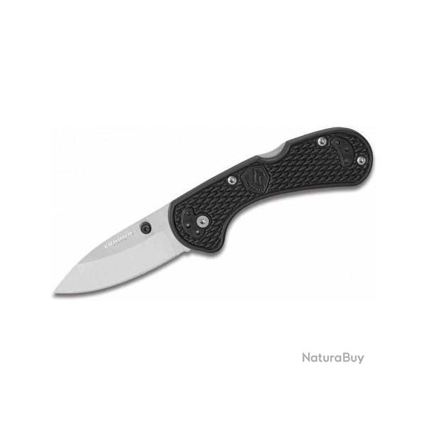 Couteau Condor Cadejo Black Lame Acier 14C28N Drop Point Manche Zytel Lockback Clip El CTK81330ZSK
