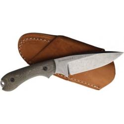 Couteau Bradford Guardian 3.2 3D OD Green Manche Micarta Lame Acier AEB-L Etui Cuir BRAD32FE102A