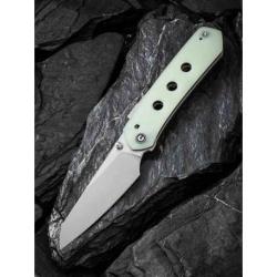 Couteau CIVIVI Vision FG Jade Lame Nitro-V Satin Reverse Tanto Manche G10 IKBS Superlock CIVC220362
