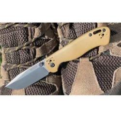 Couteau KA-BAR BK41 Becker Mini Lame Acier D2 Manche Tan GFN Linerclock Clip BKR41