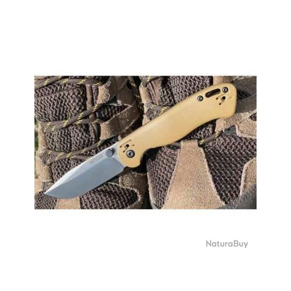 Couteau KA-BAR BK41 Becker Mini Lame Acier D2 Manche Tan GFN Linerclock Clip BKR41