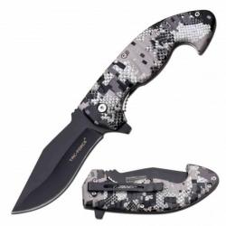 Lot de 3 Couteau Tac-Force A/O Digital Camo Lame Acier 3Cr13 Manche ABS Linerlock TF1043DG