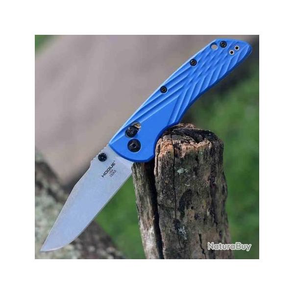 Couteau Hogue Deka ABLE Lock Blue Lame Acier CPM-MagnaCut Manche ABS Clip Made USA HO24373