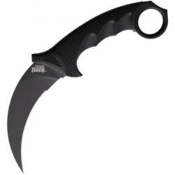 Couteau Cold Steel Tiger Karambit Black Lame Acier AUS-8 Black Manche Griv-Ex Etui CS49KSTBKBK