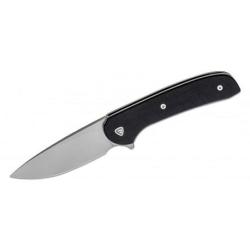 Couteau Ferrum Forge Gent 2.0 Black Lame Acier 9Cr13MoV Manche G10 IKBS Linerlock Clip FF009B