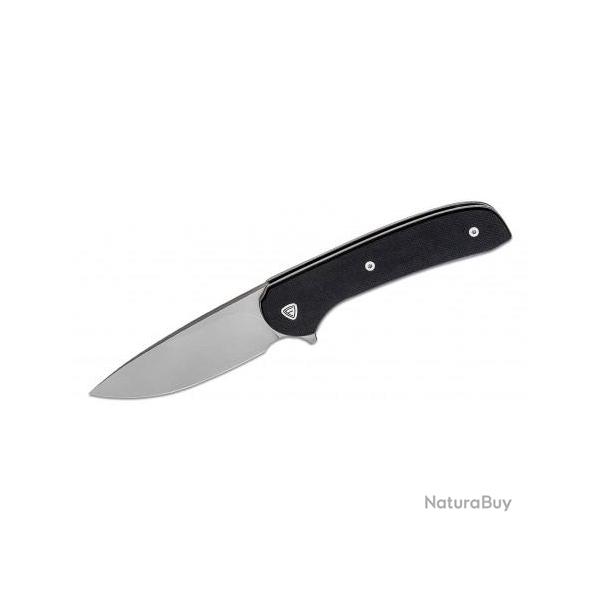 Couteau Ferrum Forge Gent 2.0 Black Lame Acier 9Cr13MoV Manche G10 IKBS Linerlock Clip FF009B